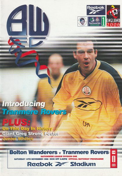 Bolton Wanderers v Tranmere Rovers 14-Nov-1998