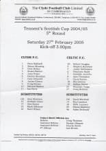 Clyde v Glasgow Celtic 27-Feb-2005