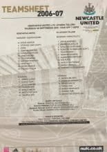 Newcastle United v Levadia Tallin  28-Sep-2006