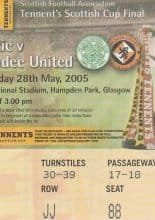 Glasglow Celtic v Dundee United 28-May-2005