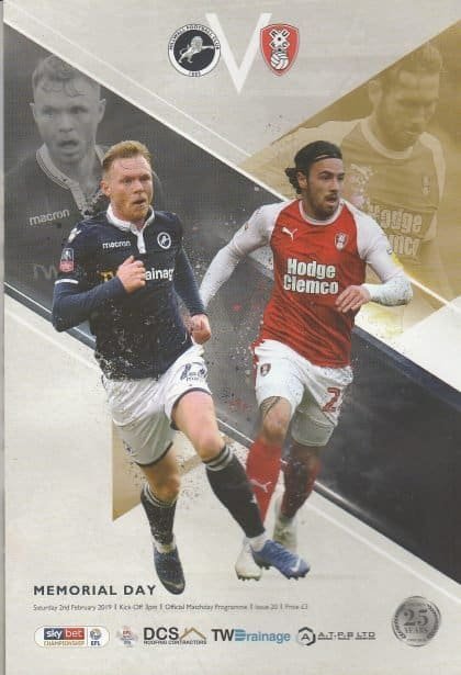 Millwall v Rotherham United 02-Feb-2019
