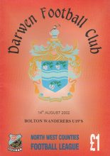 Darwen v Bolton Wanderers u19's 14-Aug-2002