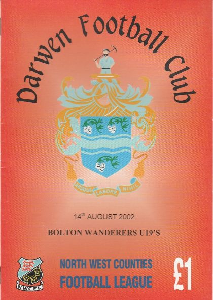 Darwen v Bolton Wanderers u19's 14-Aug-2002