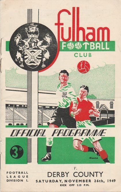 Fulham v Derby County 26-Nov-1949