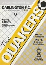 Darlington v Notts County 19-Nov-1988