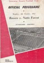 Doncaster Rovers v Nottingham Forest 04-Oct-1965