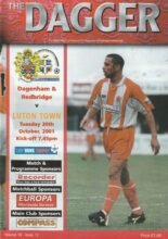 Dagenham & Redbridge v Luton Town 30-Oct-2001