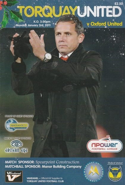 Torquay United v Oxford United  03-Jan-2011