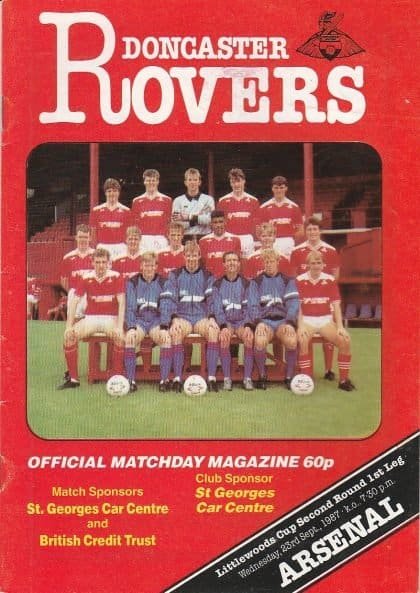 Doncaster Rovers v Arsenal 23-Sep-1987