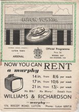 Luton Town v Arsenal 26-Dec-1958