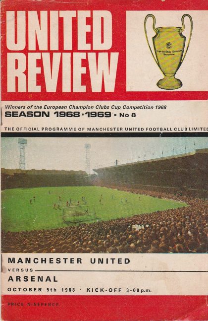Manchester United v Arsenal 05-Oct-1968