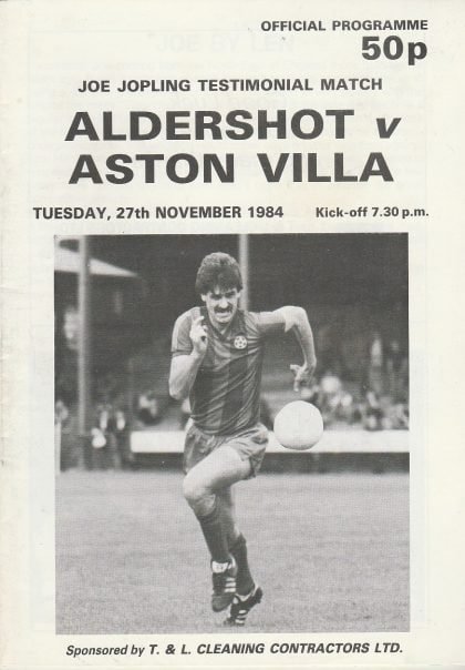 Aldershot v Aston Villa 27-Nov-1984