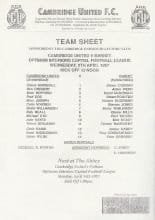 Cambridge United Reserves v Barnet Reserves 09-Apr-1997