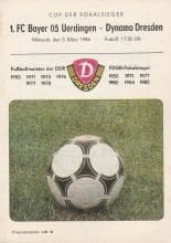 Dynamo Dresden vs Bayer Uerdingen 05-Mar-1986
