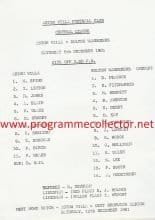 Aston Villa Reserves v Bolton Wanderers Reserves 05-Dec-1981