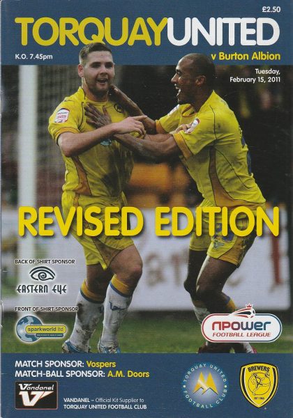Torquay United v Burton Albion  15-Feb-2011