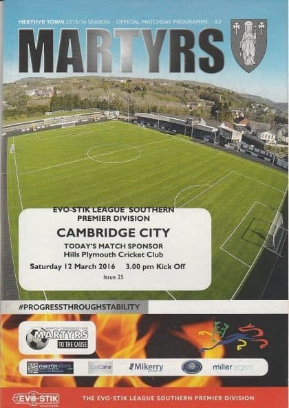 Merthyr Town v Cambridge City  12-Mar-2016