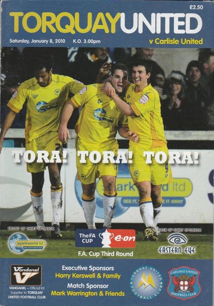 Torquay United v Carlisle United  08-Jan-2011