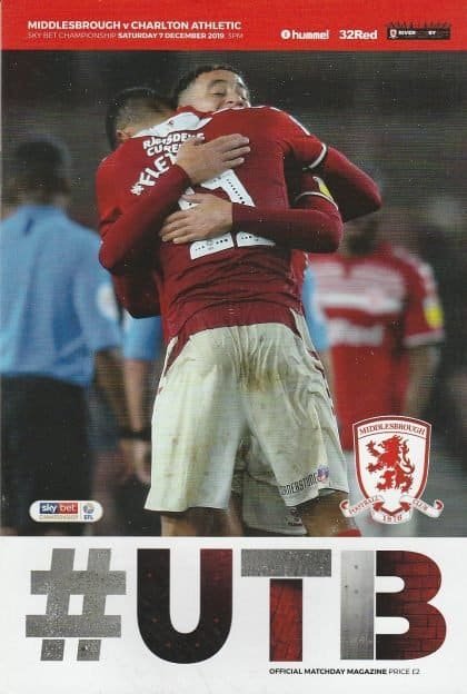 Middlesbrough v Charlton Athletic  07-Dec-2019