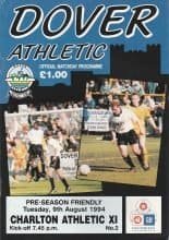 Dover Athletic v Charlton Athletic XI 09-Aug-1984