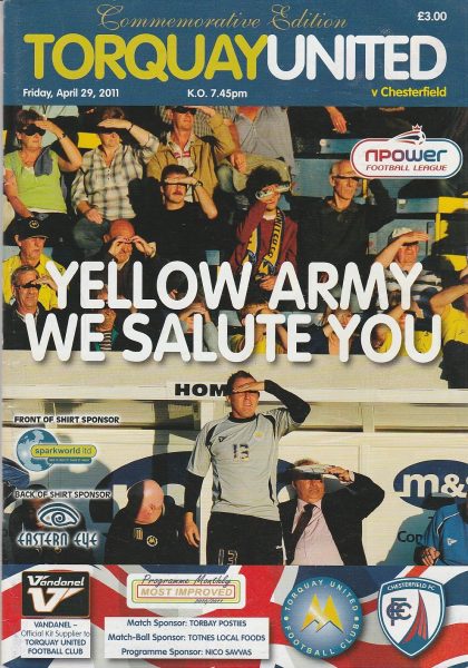 Torquay United v Chesterfield  29-Apr-2011
