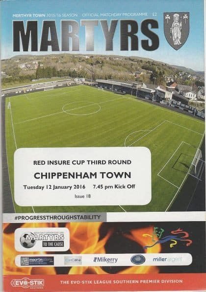 Merthyr Town v Chippenham Town 12-Jan-2016
