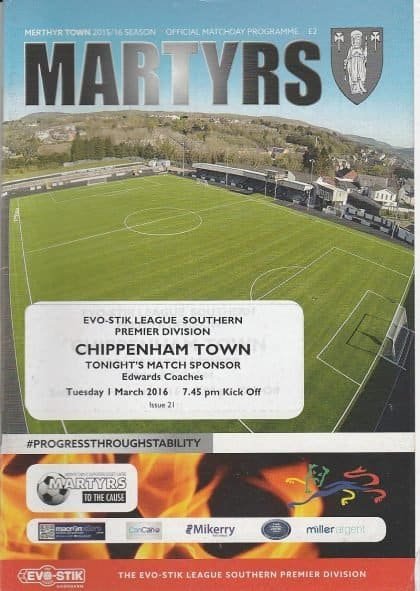 Merthyr Town v Chippenham Town  01-Mar-2016