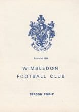 Wimbledon v Dartford 30-Aug-1966