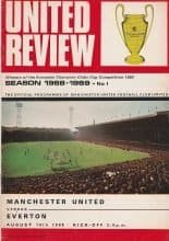 Manchester United v Everton 10-Aug-1968