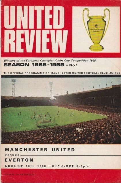 Manchester United v Everton 10-Aug-1968