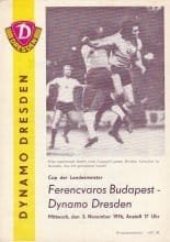 Dynamo Dresden vs Ferencvaros 03-Nov-1976