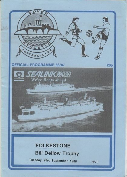 Dover Athletic v Folkestone  23-Sep-1986