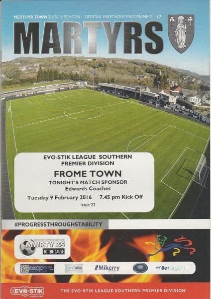 Merthyr Town v Frome Town  09-Feb-2016