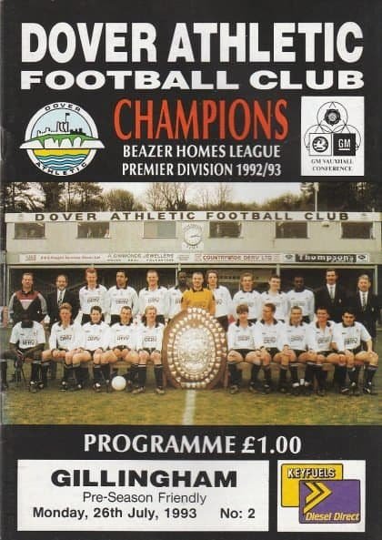 Dover Athletic v Gillingham 26-Jul-1993