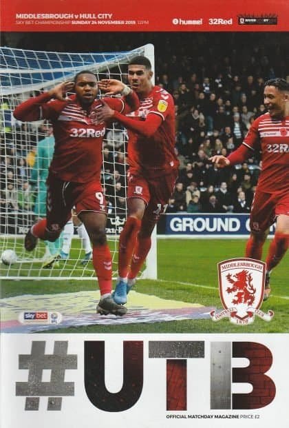 Middlesbrough v Hull City   24-Nov-2019