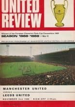 Manchester United v Leeds United 02-Nov-1968