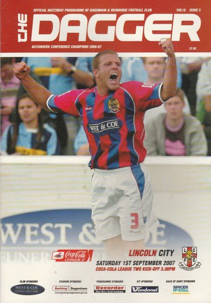 Dagenham and Redbridge v Lincoln City 01-Sep-2007