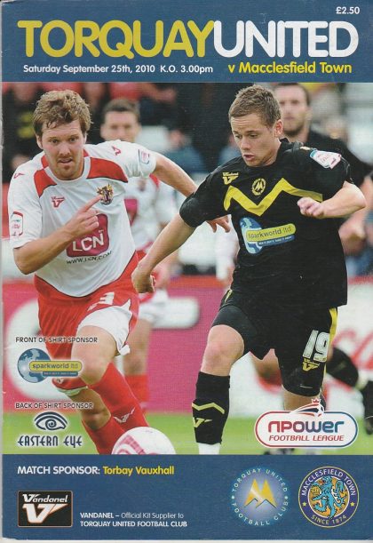 Torquay United v Macclesfield Town 25-Sep-2010