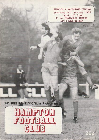 Hampton v Maidstone United  14-Jan-1984