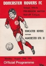 Doncaster Rovers v Manchester United XI   11-Aug-1975