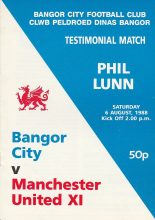 Bangor City v Manchester United XI 06-Aug-1988