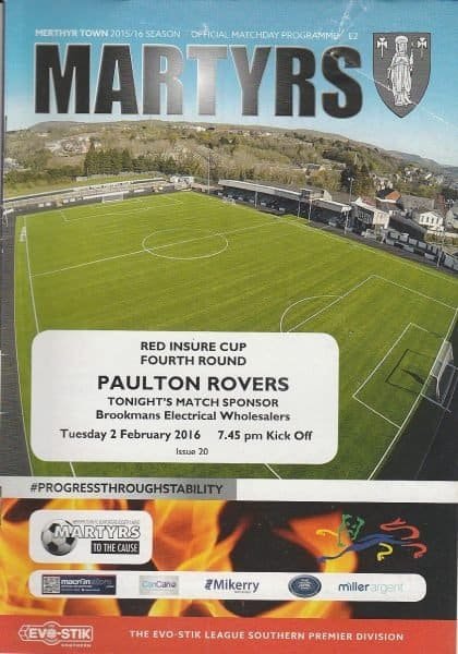 Merthyr Town v Paulton Rovers  02-Feb-2016