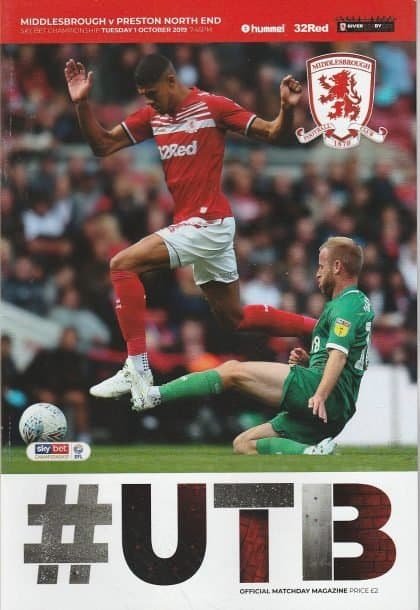 Middlesbrough v Preston North End 01-Oct-2019