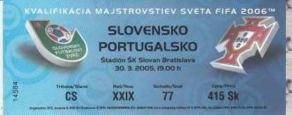 Slovenia v Portugal 30-Mar-2005