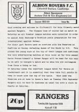 Albion Rovers v Glasgow Rangers 13-Sep-1988