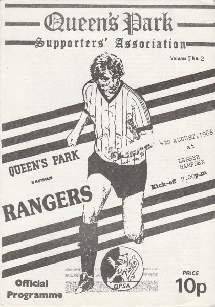 Queen's Park v Glasgow Rangers 04-Aug-1986