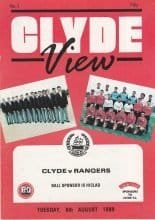 Clyde v Glasgow Rangers 08-Aug-1989