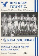 Hinckley Town v Real Sociedad   09-Aug-1987