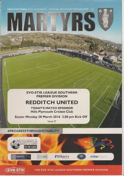 Merthyr Town v Redditch United  28-Mar-2016