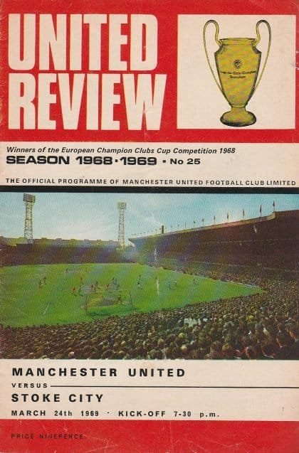 Manchester United v Stoke City 24-Mar-1969